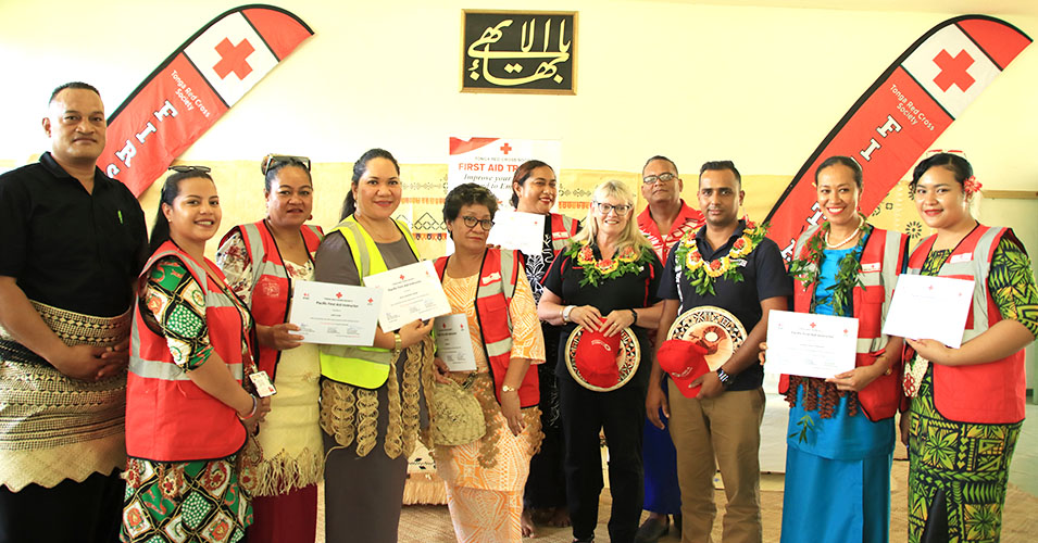 Tonga Red Cross trains Pacific First Aid Instructors Matangi Tonga